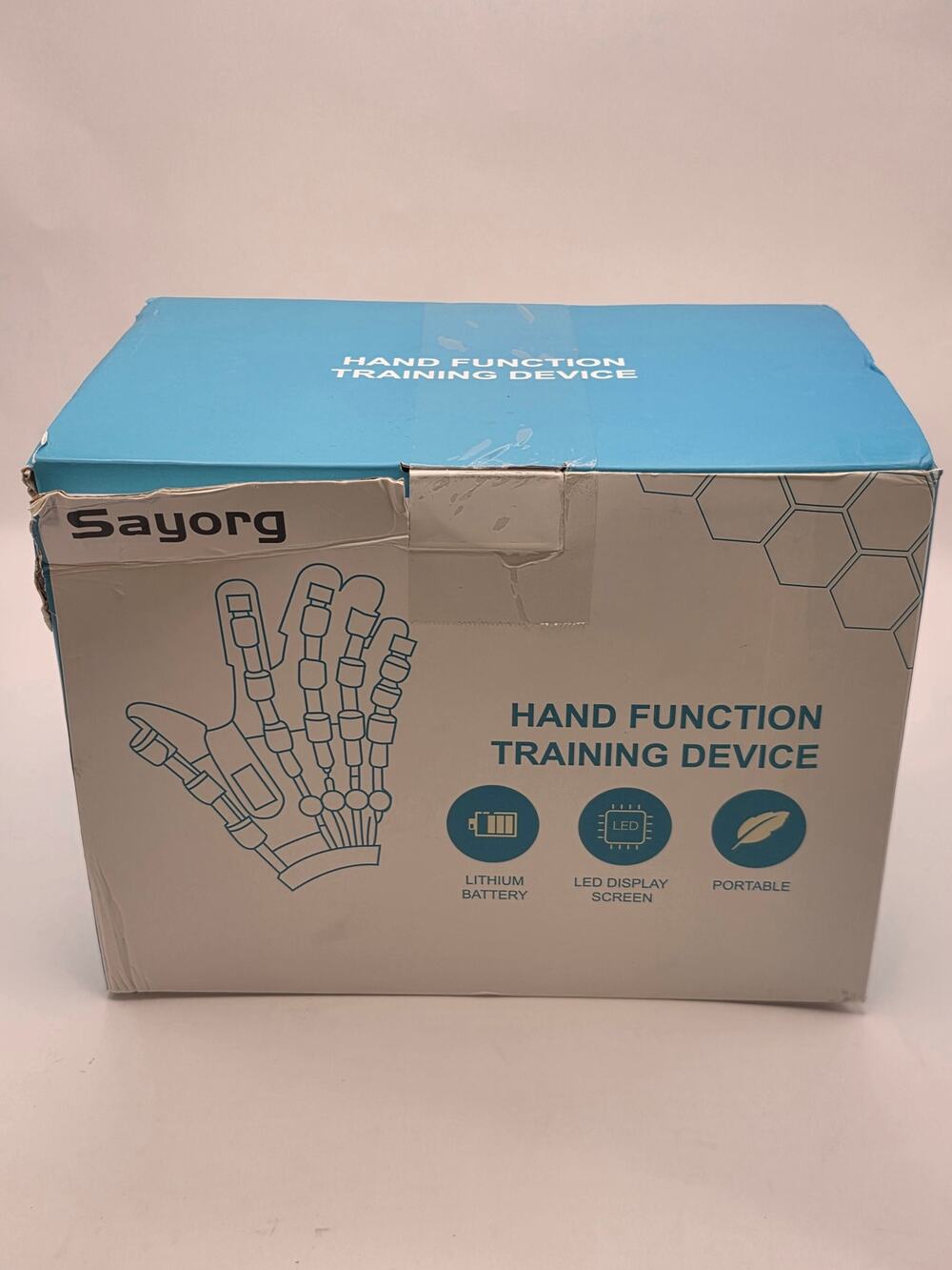Sayorg ST001 Hand & Finger Exercise Trainer w/ Left XL Glove Open Box